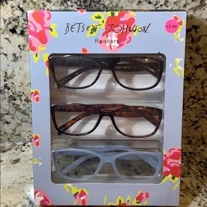 NIB BETSEY JOHNSON READERS GLASSES